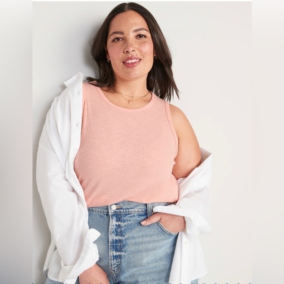 Old Navy Luxe ribbed Swing Tank Top Size Large - Picture 1 of 6